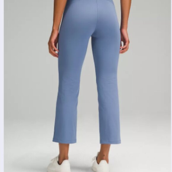 NWT Smooth Fit Pull-On High-Rise Cropped Pant- OASIS BLUE - Picture 2 of 6